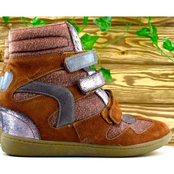 Sketchers | hidden wedge hi top sneakers | size 9 - Picture 2 of 6